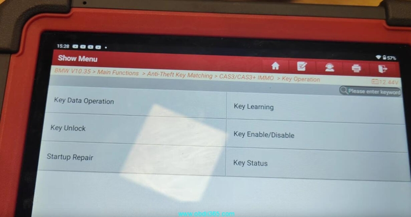How to Unlock BMW CAS3 Key with Launch X431 IMMO Plus?