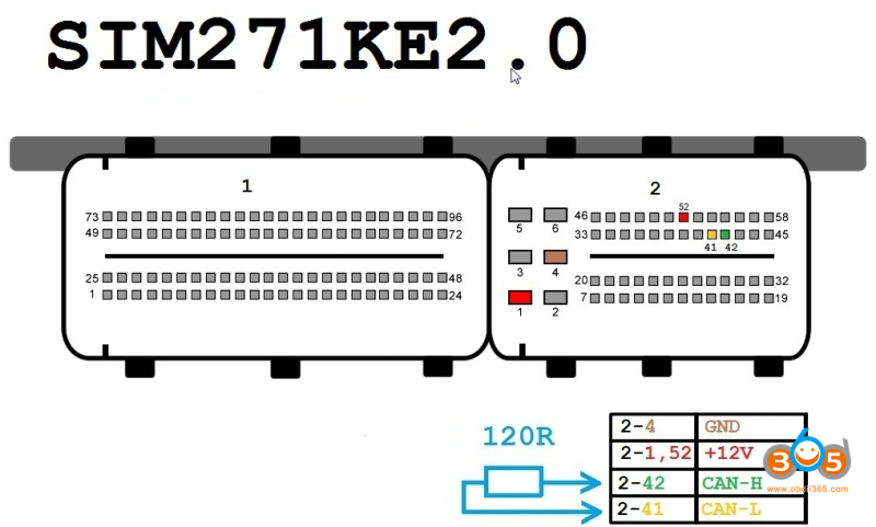 Mercedes Benz Engine ECU Bench Pinouts