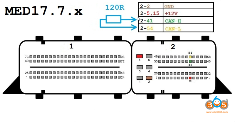 Mercedes Benz Engine ECU Bench Pinouts