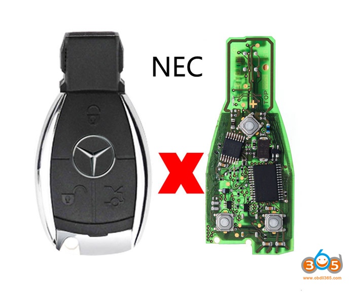 Mercedes FBS3 BGA key vs. CG BGA Keyless Go Key