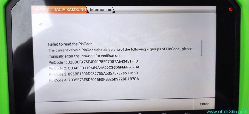 OBDSTAR Failed to Read Renault Kadjar 2016 Pin Code?
