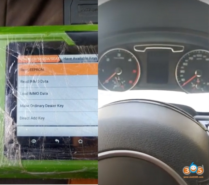 OBDSTAR X300 Pro4 Adds Audi Q3 2013 NEC 24C64 Key Success