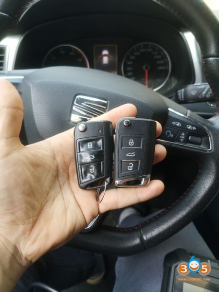 OBDSTAR X300 Pro4 Adds Seat Leon 2014 MQB Key Success