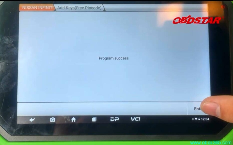 Program 2019 Nissan Sylphy Proximity with OBDSTAR X300 DP Plus Free Pin Code