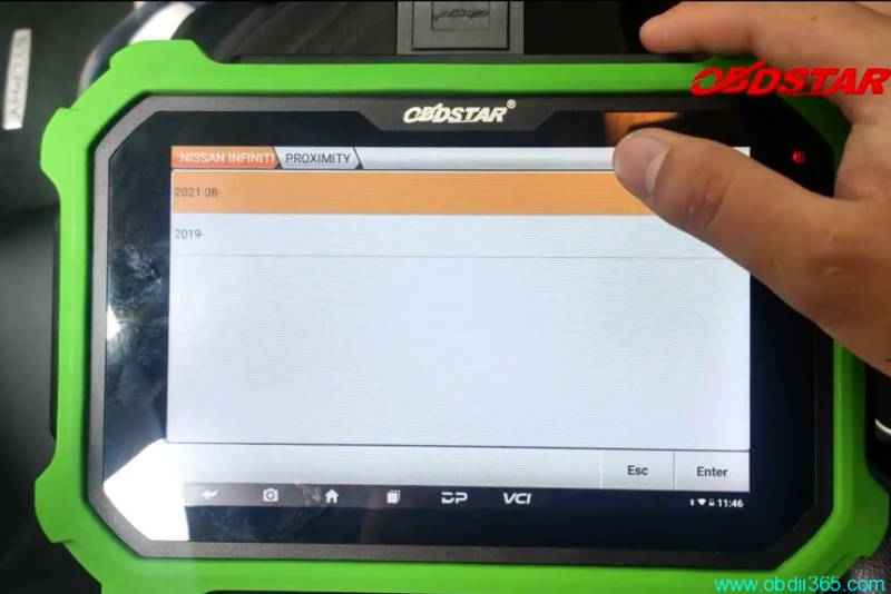 Program 2019 Nissan Sylphy Proximity with OBDSTAR X300 DP Plus Free Pin Code