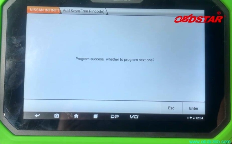 Program 2019 Nissan Sylphy Proximity with OBDSTAR X300 DP Plus Free Pin Code