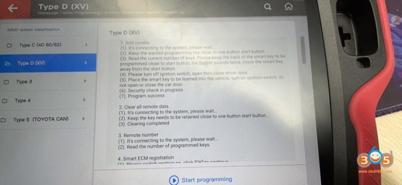 Program 2019 Subaru Remote by Xhorse Key Tool Plus