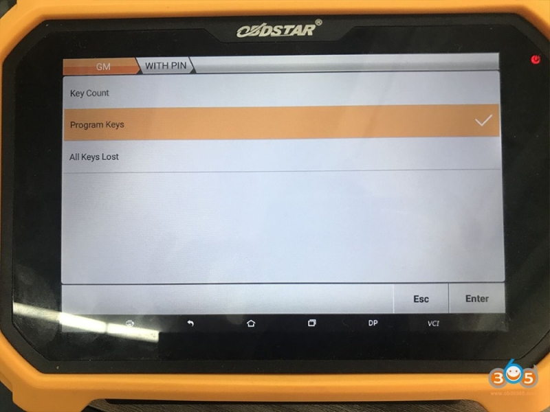 Program 2021 Buick Envision Proximity with OBDSTAR X300 DP Plus