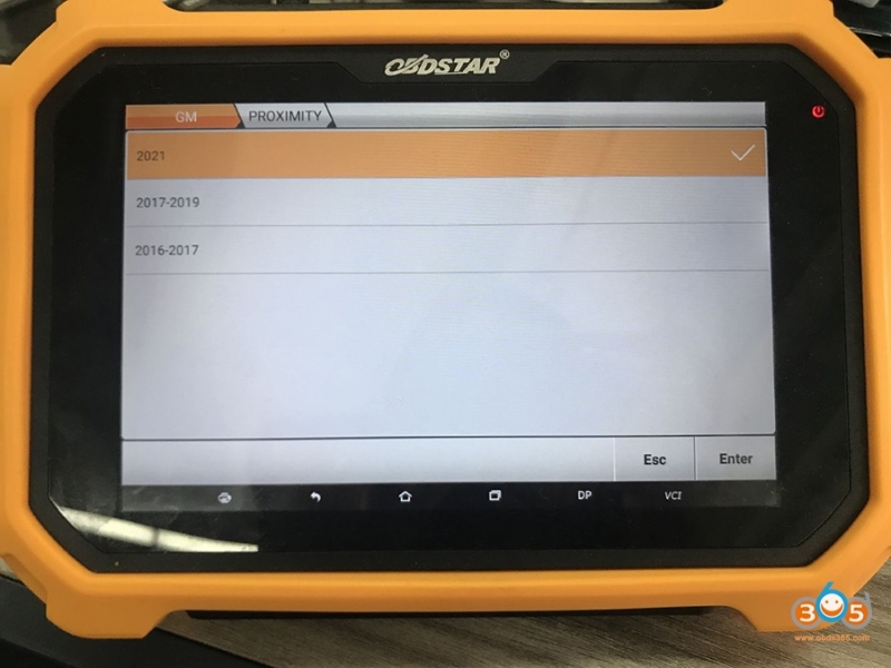 Program 2021 Buick Envision Proximity with OBDSTAR X300 DP Plus