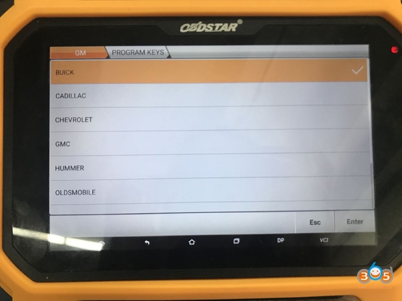 Program 2021 Buick Envision Proximity with OBDSTAR X300 DP Plus