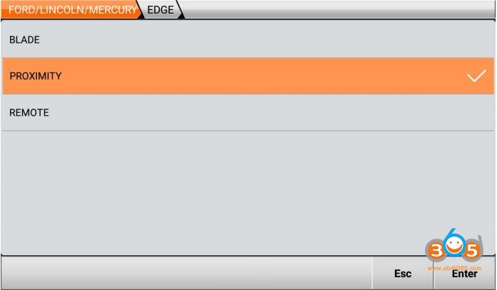 Program Ford 2016 up Proximity All Keys Lost by OBDSTAR Ford Adapter
