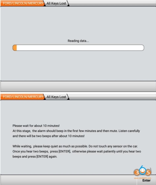 Program Ford 2016 up Proximity All Keys Lost by OBDSTAR Ford Adapter