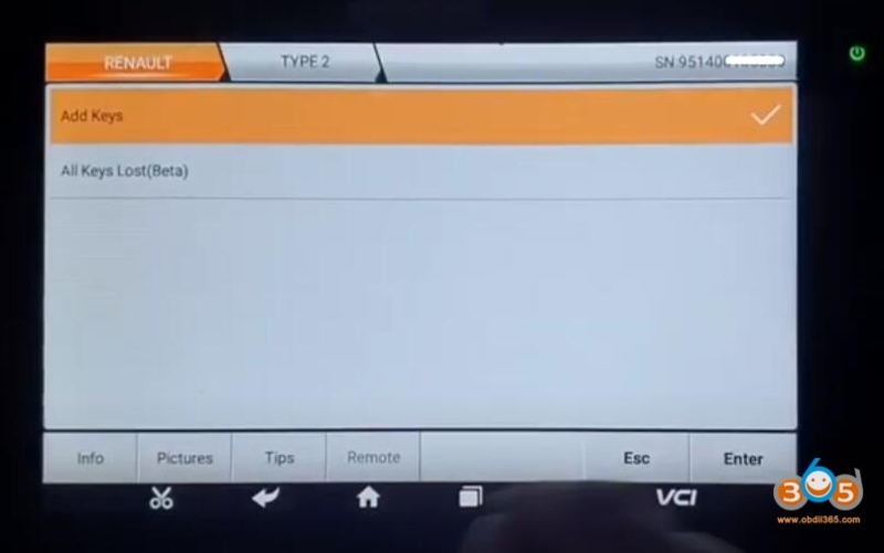 Program Renault Logan 2018 All Keys Lost with OBDSTAR X300 DP Plus