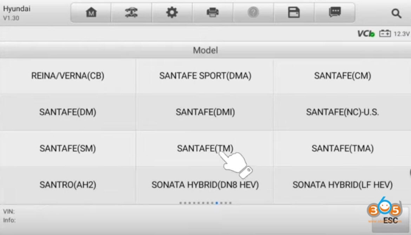 Program SantaFe 2019-2022 Smart Key with Autel IM508/IM608