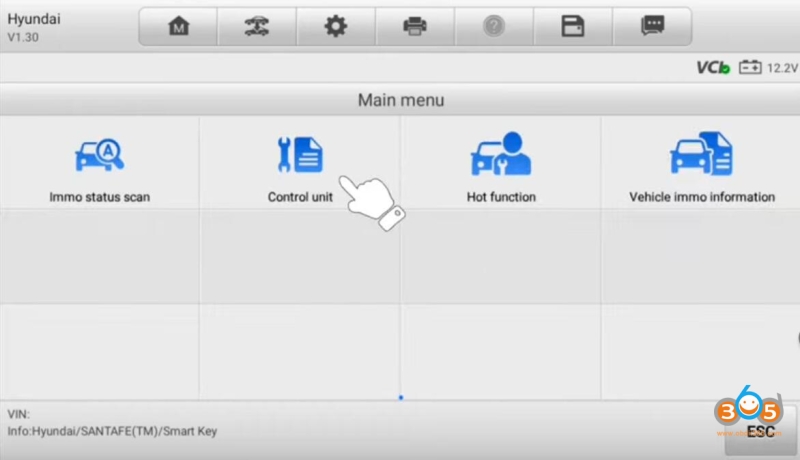 Program SantaFe 2019-2022 Smart Key with Autel IM508/IM608