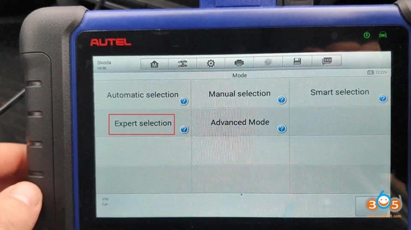 Program Skoda Octavia 2013 All Keys Lost with Autel IM508 via OBD