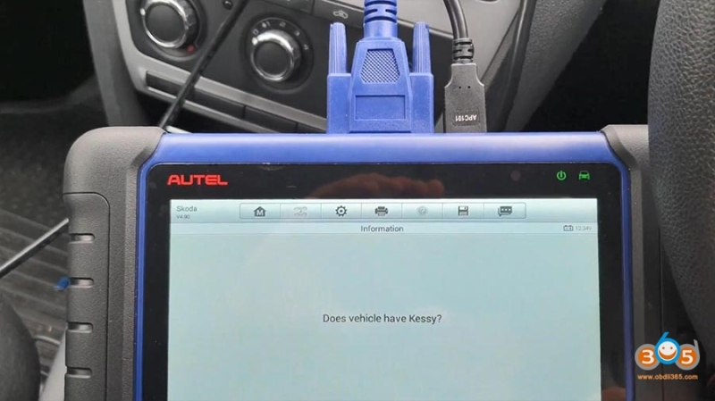 Program Skoda Octavia 2013 All Keys Lost with Autel IM508 via OBD