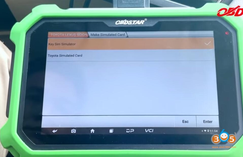 Program Toyota Camry 2018- 8A Proximity with OBDSTAR via OBD