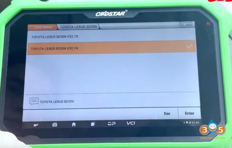 Program Toyota Camry 2018- 8A Proximity with OBDSTAR via OBD