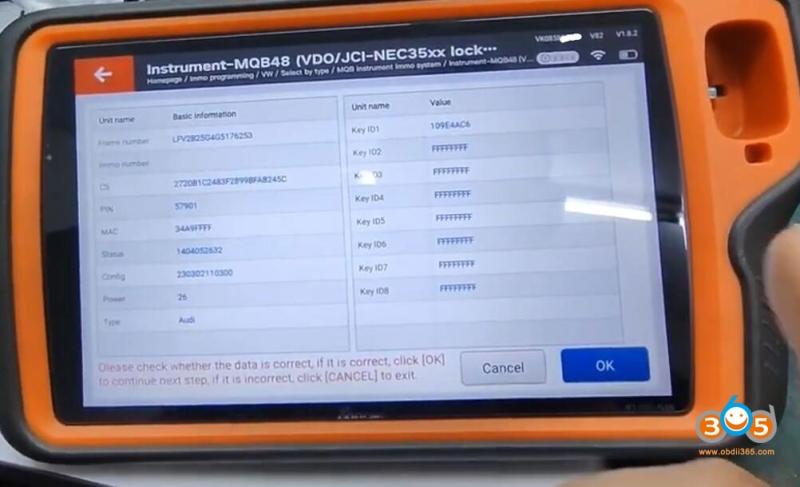 Program VAG MQB48 NEC35XX Key with VVDI Key Tool Plus