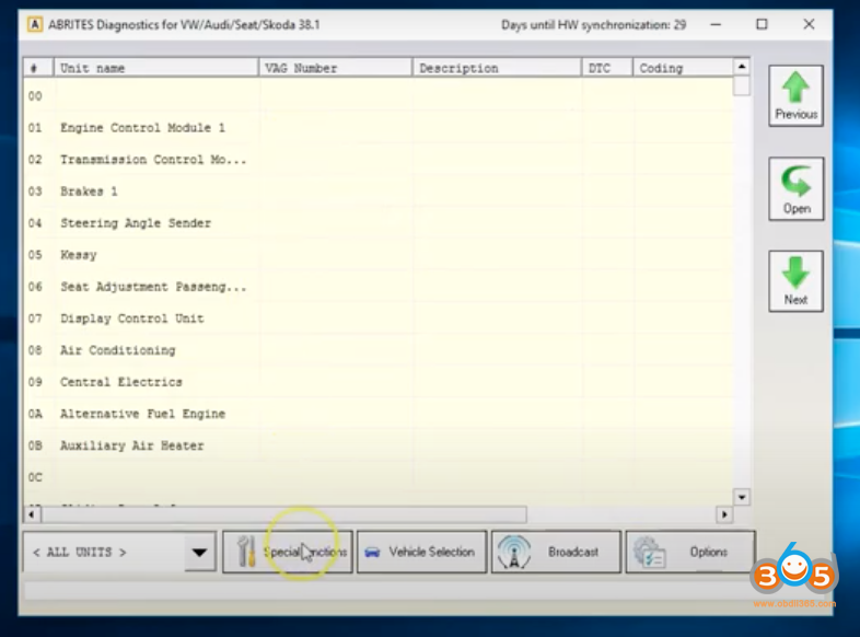 Program VW Polo 2014 All Keys Lost with SVCI 2020 VAG Software V38.1