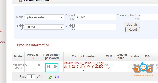 Where to Get Autel IM508/IM608 Registration Password?