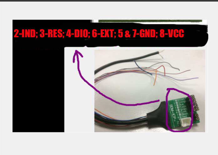 Yanhua Mini ACDP CAS2 Pinout without Interface Board