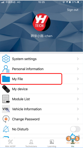 Yanhua Mini ACDP How to Export Data from iOS System?