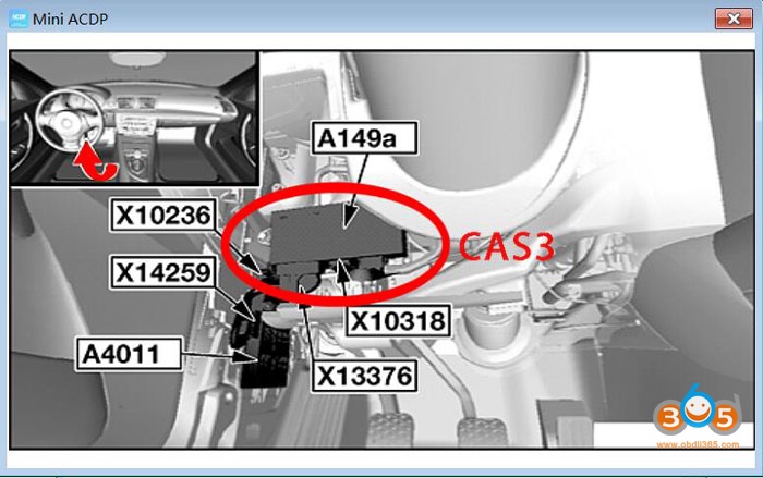 Yanhua Mini ACDP Read and Write BMW CAS3 ISN