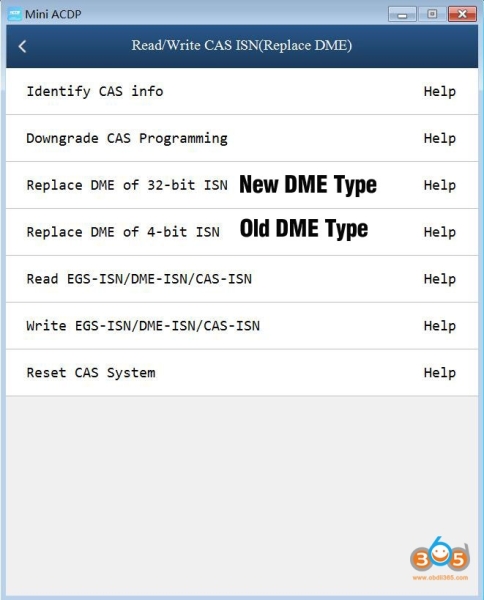 Yanhua Mini ACDP Read and Write BMW CAS3 ISN