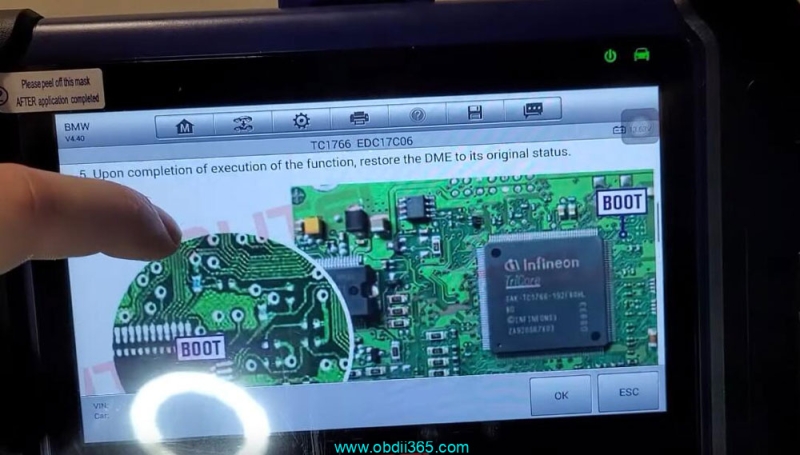 Autel IM508 Read BMW EDC17C06 ECU ISN via Gbox