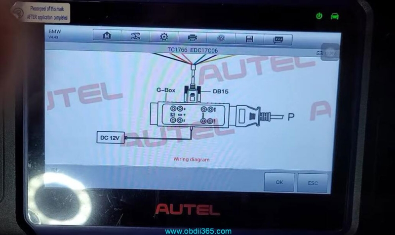 Autel IM508 Read BMW EDC17C06 ECU ISN via Gbox