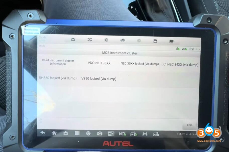 Autel IM608 Adds Skoda Kodiaq 2019 MQB Smart Key via APB131