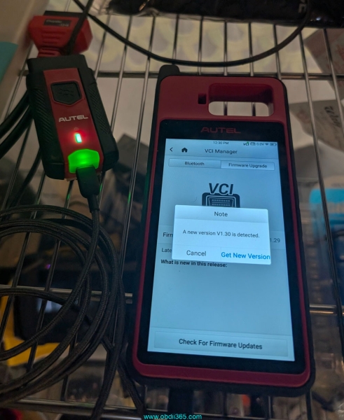 Autel KM100 Firmware Update to V1.30