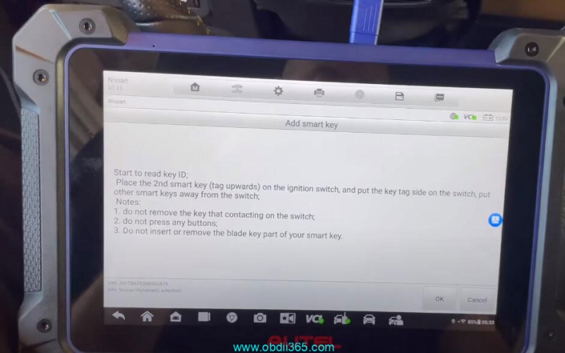 How to Add Nissan Ariya 2022 Smart Key with Autel IM608 & 40 PIN Cable?