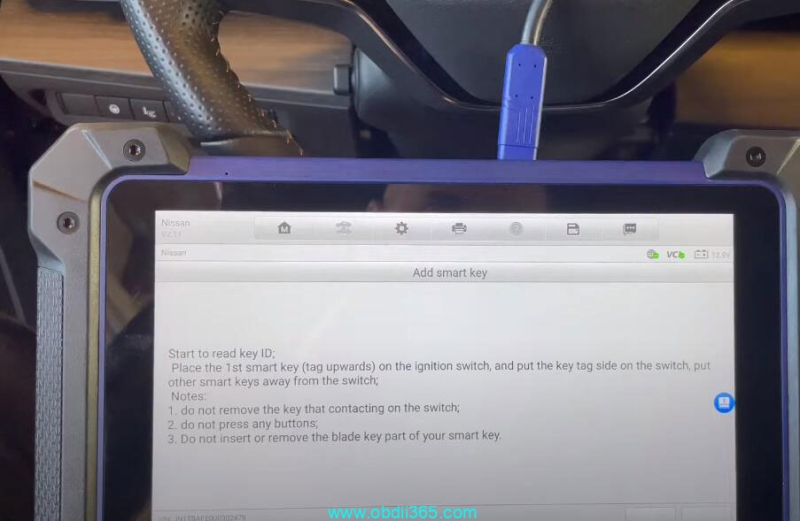 How to Add Nissan Ariya 2022 Smart Key with Autel IM608 & 40 PIN Cable?