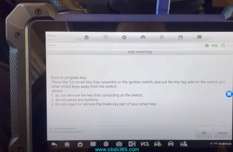 How to Add Nissan Ariya 2022 Smart Key with Autel IM608 & 40 PIN Cable?