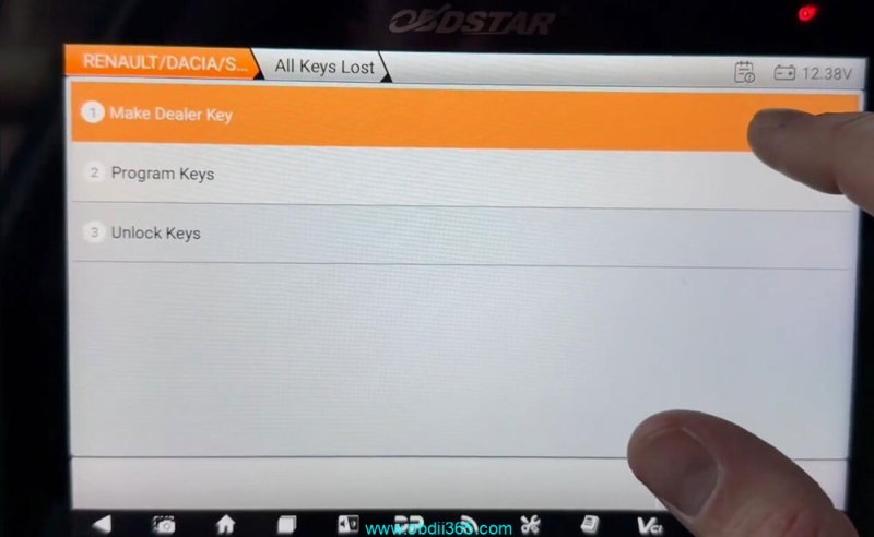 How to Add Renault Kadjar 2019 Key with OBDSTAR X300 Classic G3?