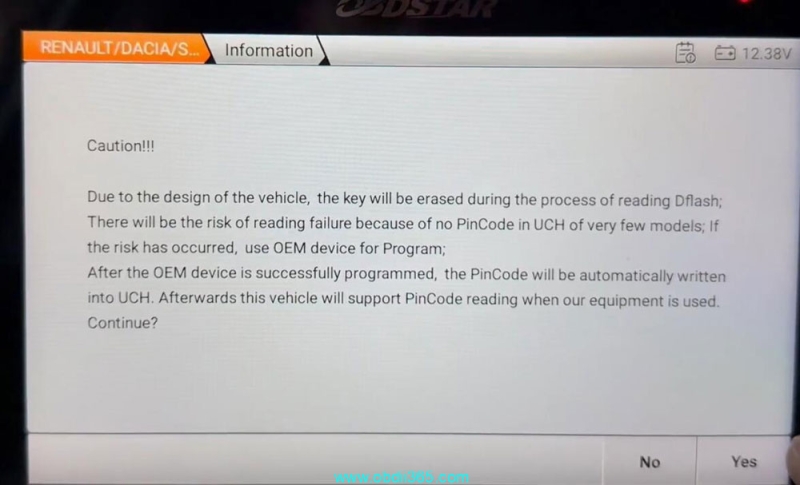 How to Add Renault Kadjar 2019 Key with OBDSTAR X300 Classic G3?