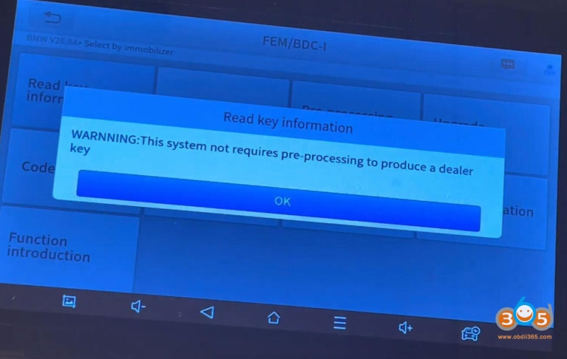 Program BMW F30/F21 FEM/BDC Key Using XTOOL IP616