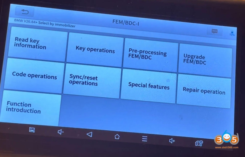 Program BMW F30/F21 FEM/BDC Key Using XTOOL IP616