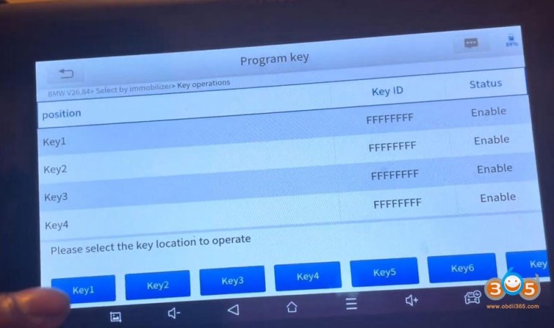 Program BMW F30/F21 FEM/BDC Key Using XTOOL IP616